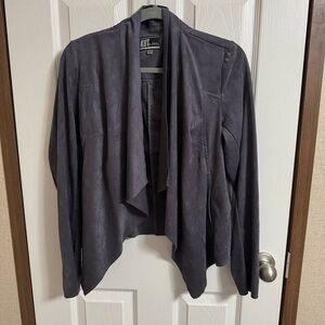 Kut from the kloth gray long sleeve open blazer sz M